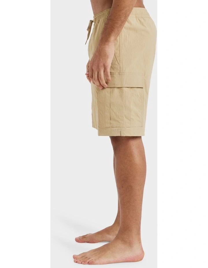 Taxer Cargo 19" Hybrid Shorts in Khaki image 3