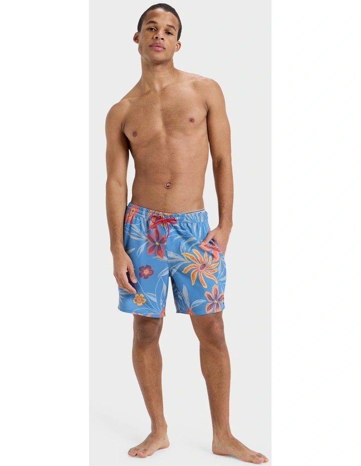 Surfsilk 17" Swim Shorts in Blue image 5