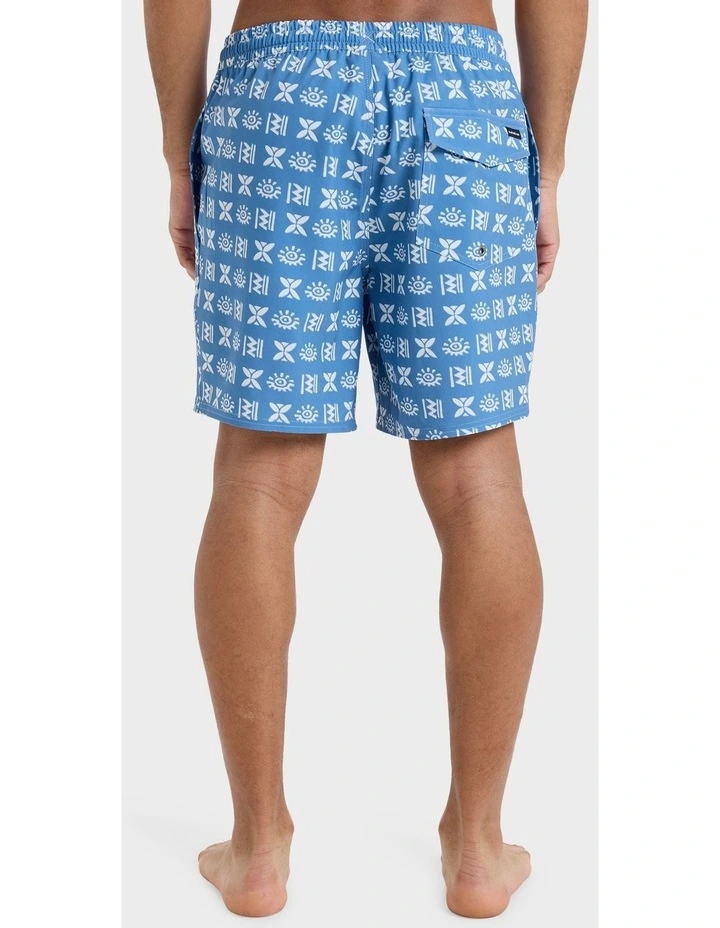 Surfsilk 17" Swim Shorts in Blue image 2