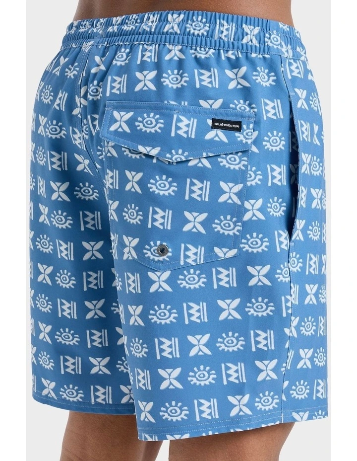 Surfsilk 17" Swim Shorts in Blue image 4