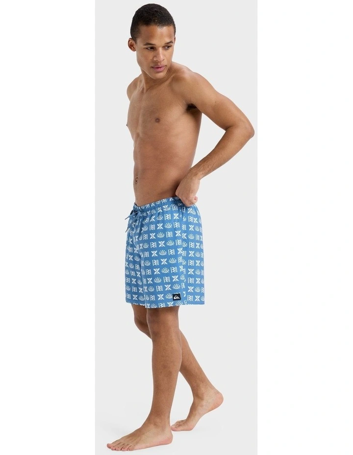 Surfsilk 17" Swim Shorts in Blue image 5