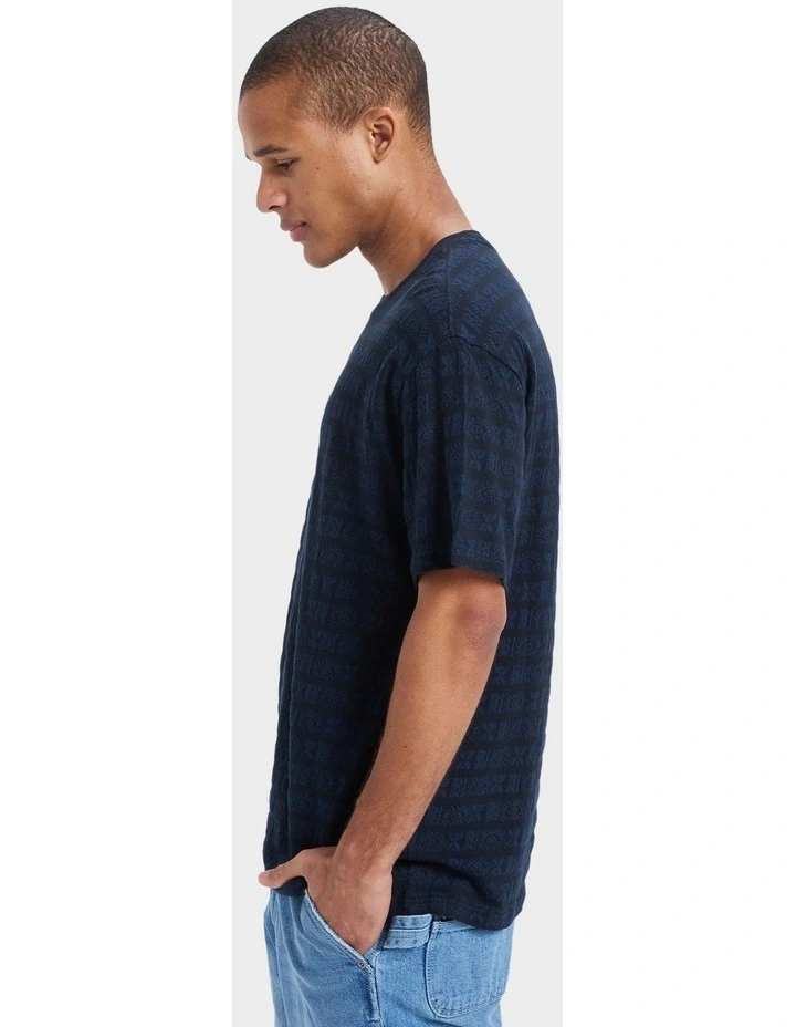 Wind Jacquard T-Shirt in Black image 3