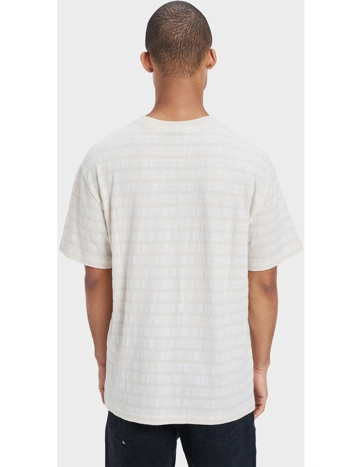 Wind Jacquard T-Shirt in White image 2