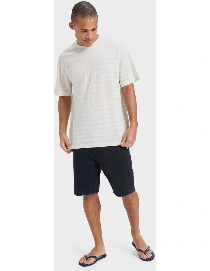 Wind Jacquard T-Shirt in White image 5
