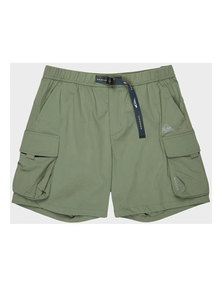 Run Ashore 18 Cargo Shorts in Green image 1