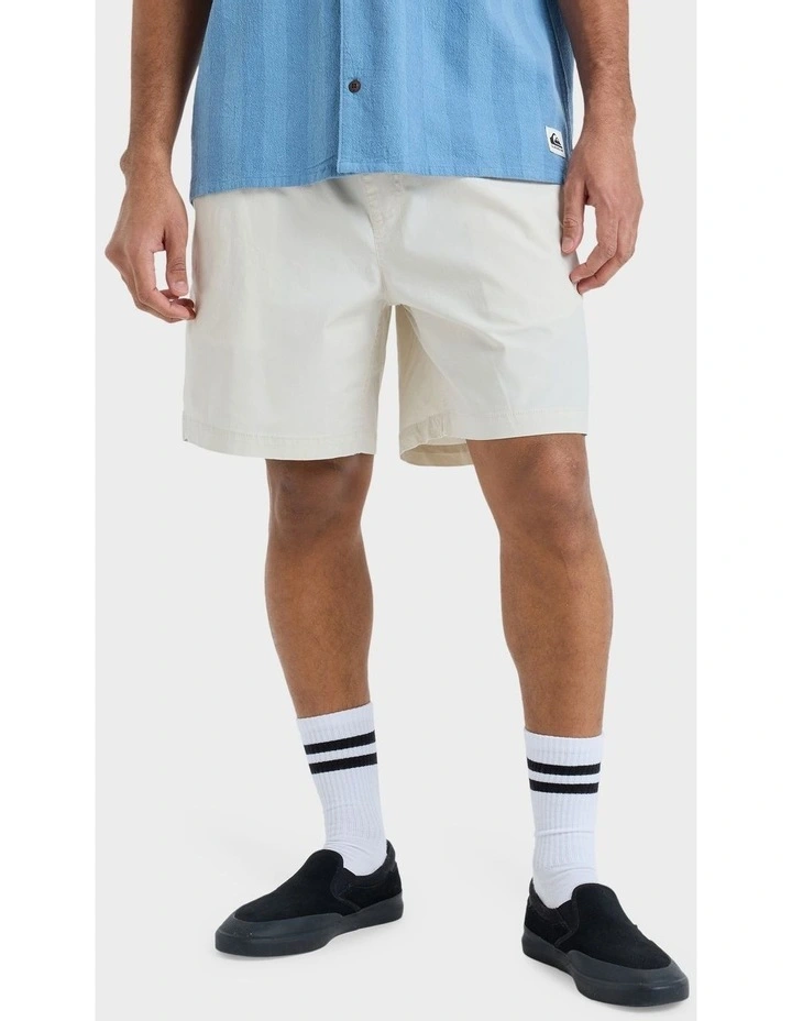 Taxer 18" Walkshorts in White image 1