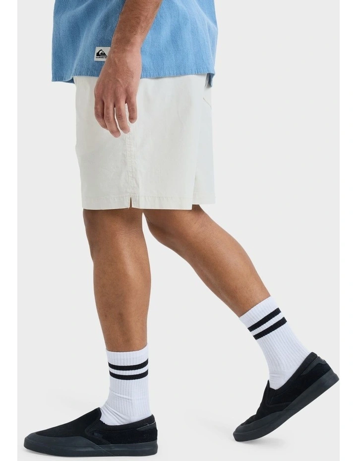 Taxer 18" Walkshorts in White image 3