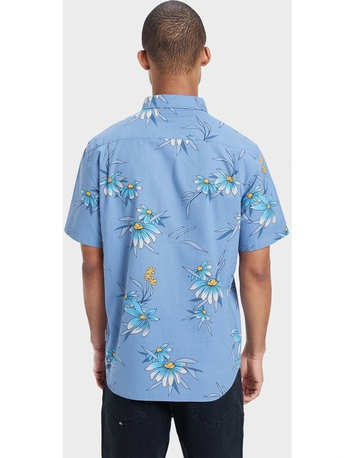 Apero Classic Short Sleeve Shirt in Blue image 2