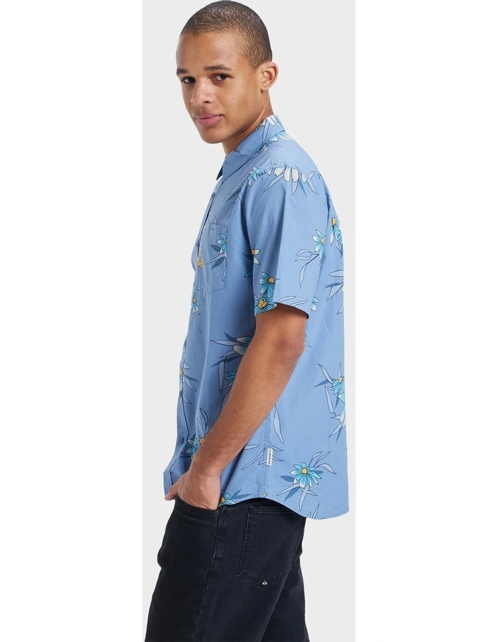 Apero Classic Short Sleeve Shirt in Blue image 3