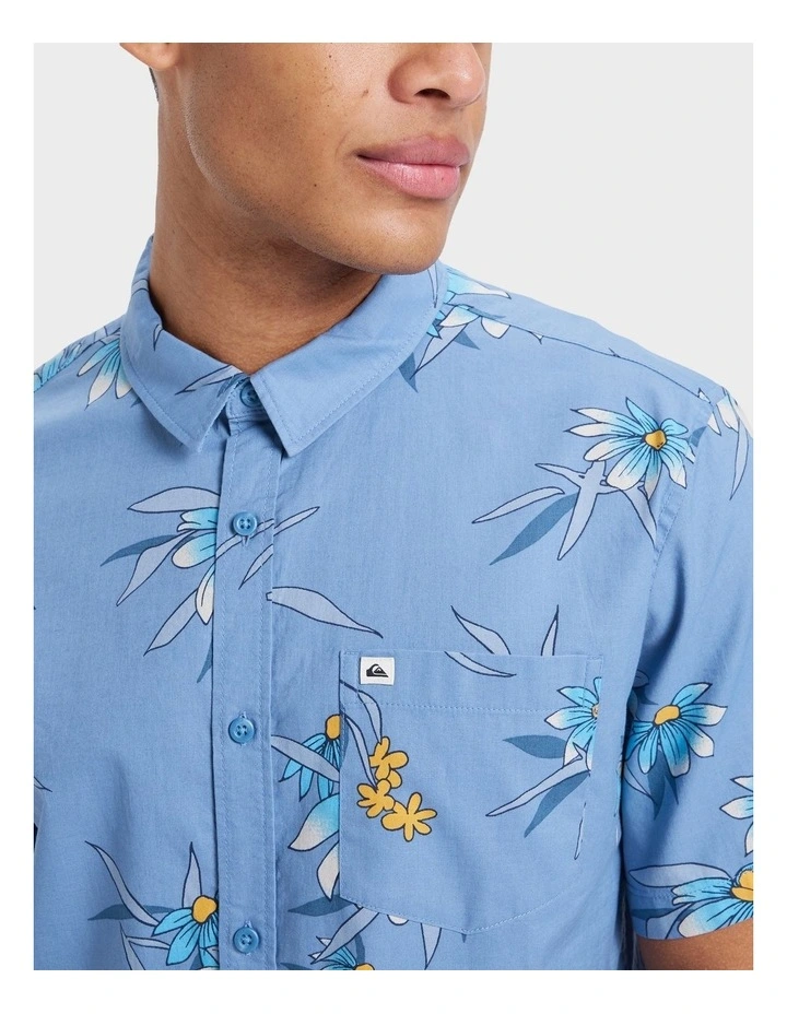 Apero Classic Short Sleeve Shirt in Blue image 4