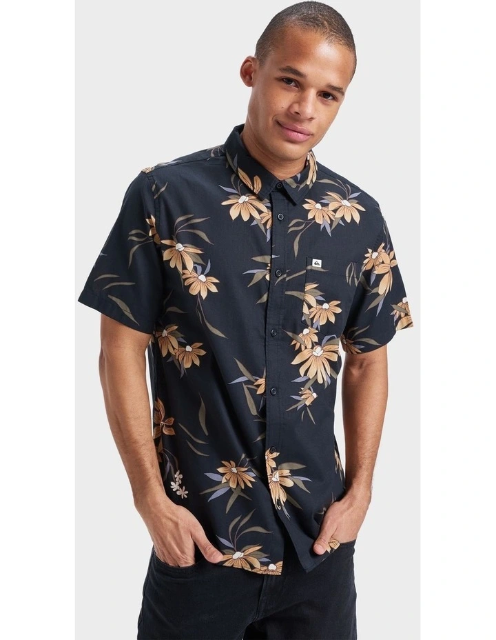 Apero Classic Short Sleeve Shirt in Black image 1