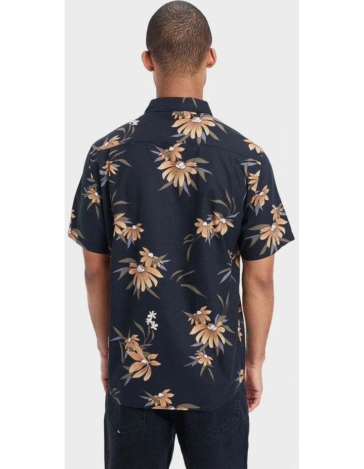 Apero Classic Short Sleeve Shirt in Black image 2