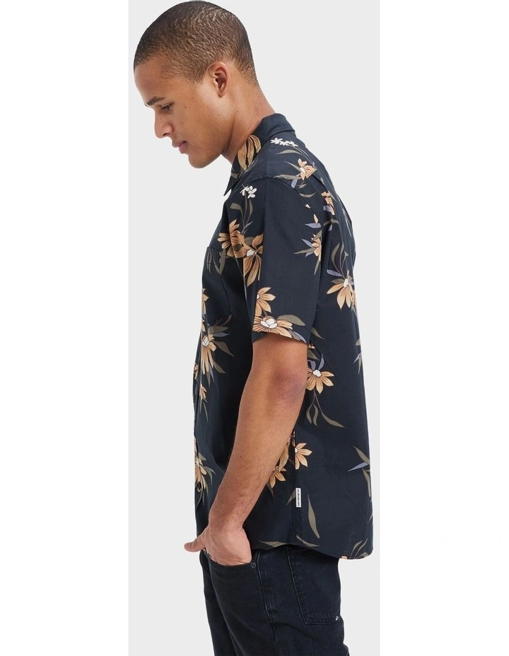 Apero Classic Short Sleeve Shirt in Black image 3