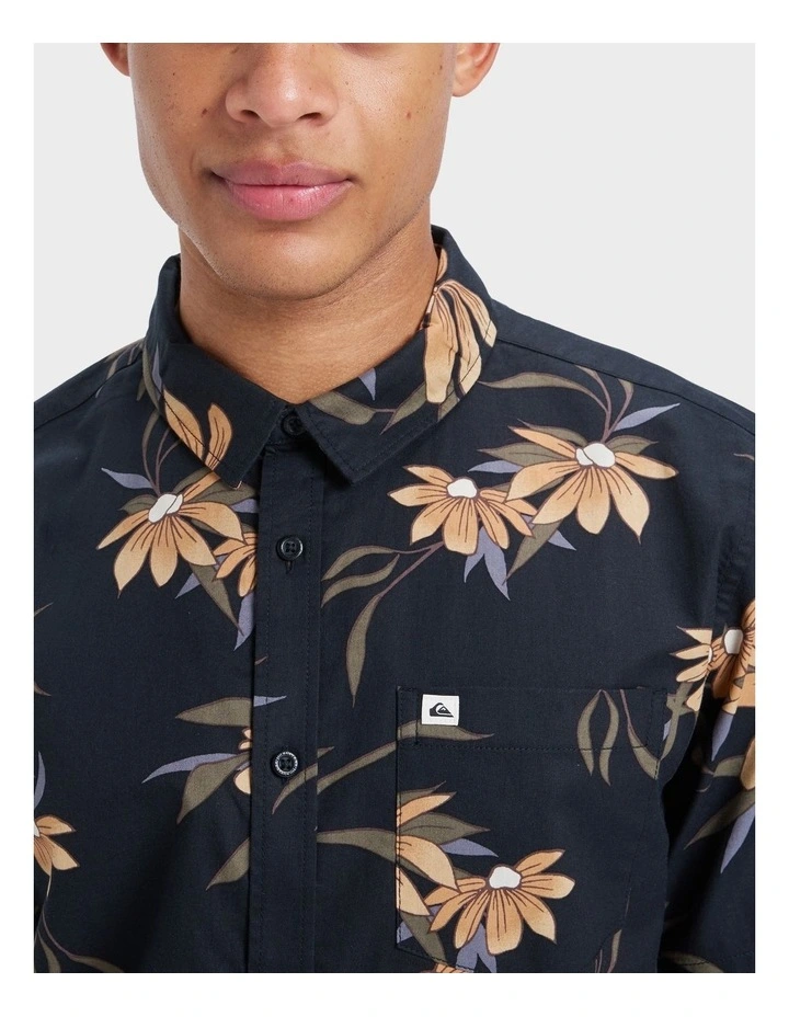 Apero Classic Short Sleeve Shirt in Black image 4
