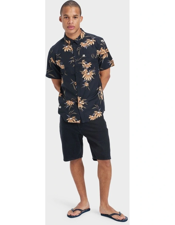 Apero Classic Short Sleeve Shirt in Black image 5