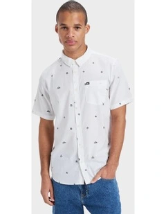 Apero Classic Short Sleeve Shirt in White