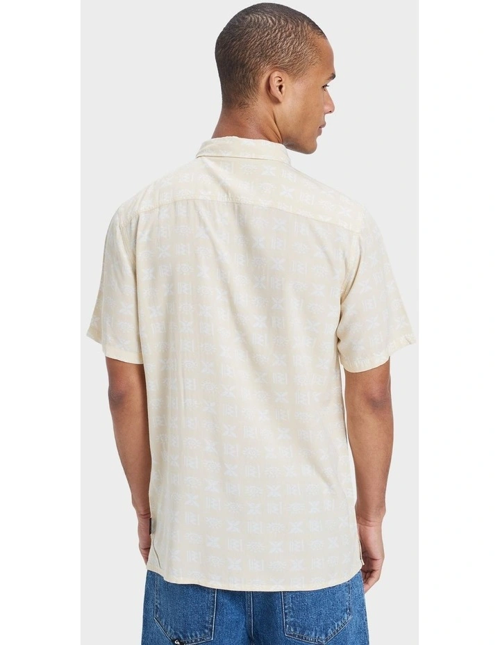 Safe Paradise Short Sleeve Shirt in White image 2