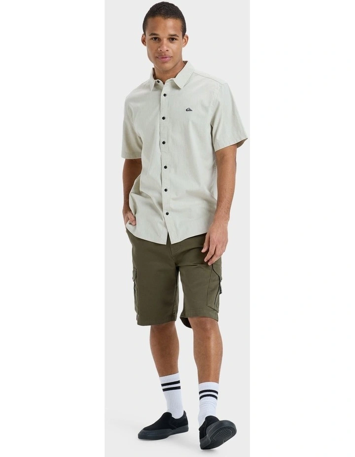 Premium Stretch Short Sleeve Shirt in Grey image 5