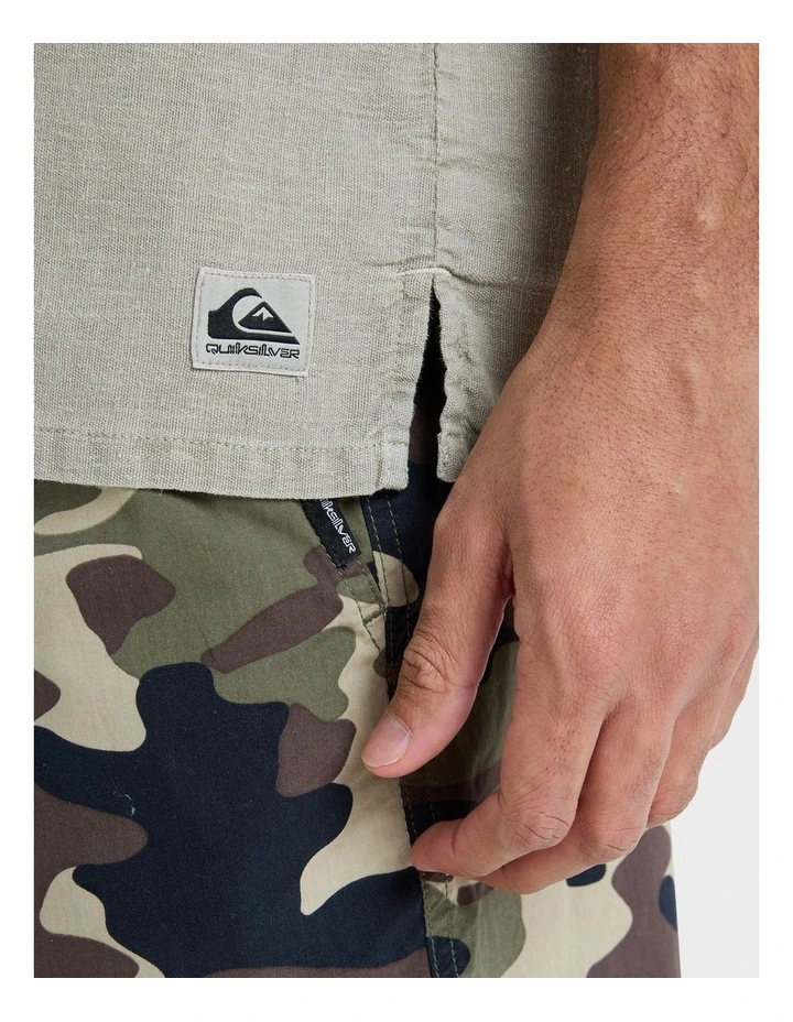 Sunrise Short Sleeve Shirt in Beige image 4