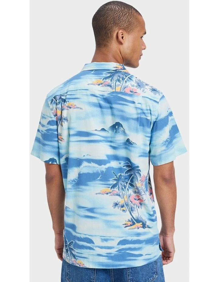 Beach Club Short Sleeve Shirt in Blue image 2