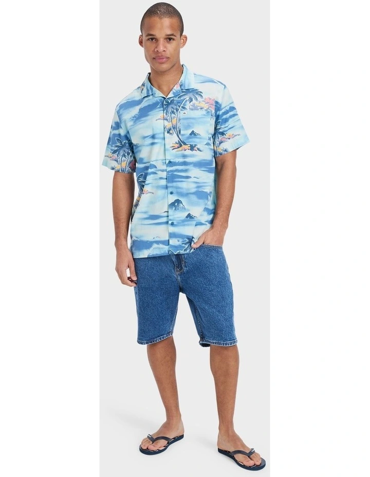 Beach Club Short Sleeve Shirt in Blue image 5