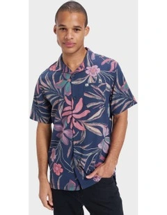 Beach Club Short Sleeve Shirt in Navy