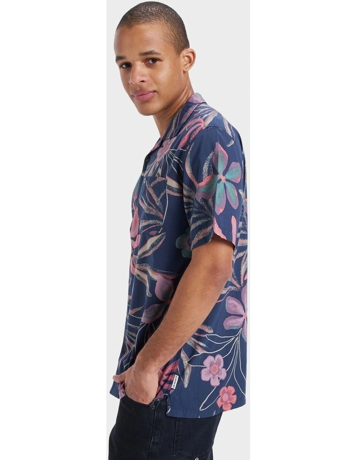 Beach Club Short Sleeve Shirt in Navy image 3