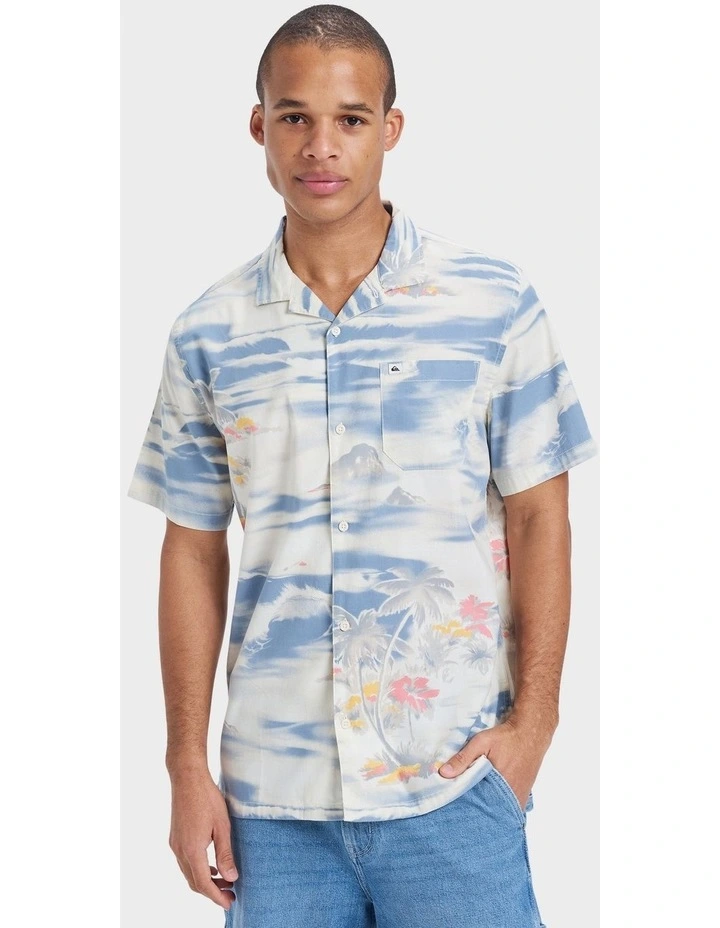 Beach Club Short Sleeve Shirt in White image 1