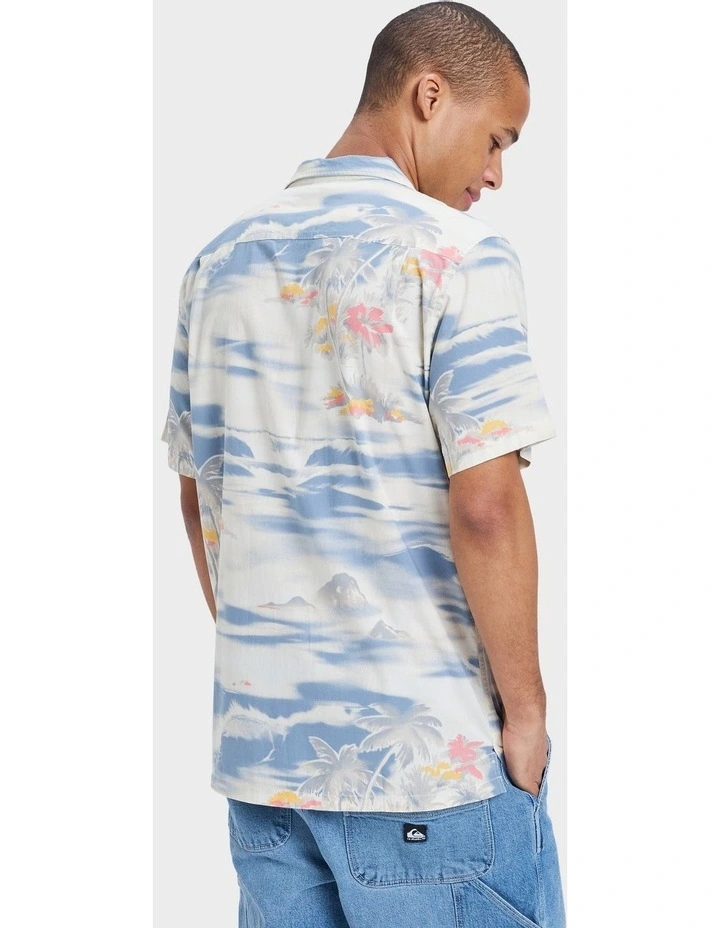 Beach Club Short Sleeve Shirt in White image 2