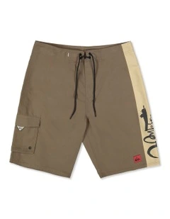 Impaired Panel 21 Boardshorts in Brown