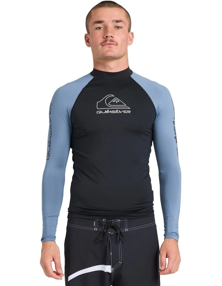 On Tour Long Sleeve Rash Vest in Blue image 1