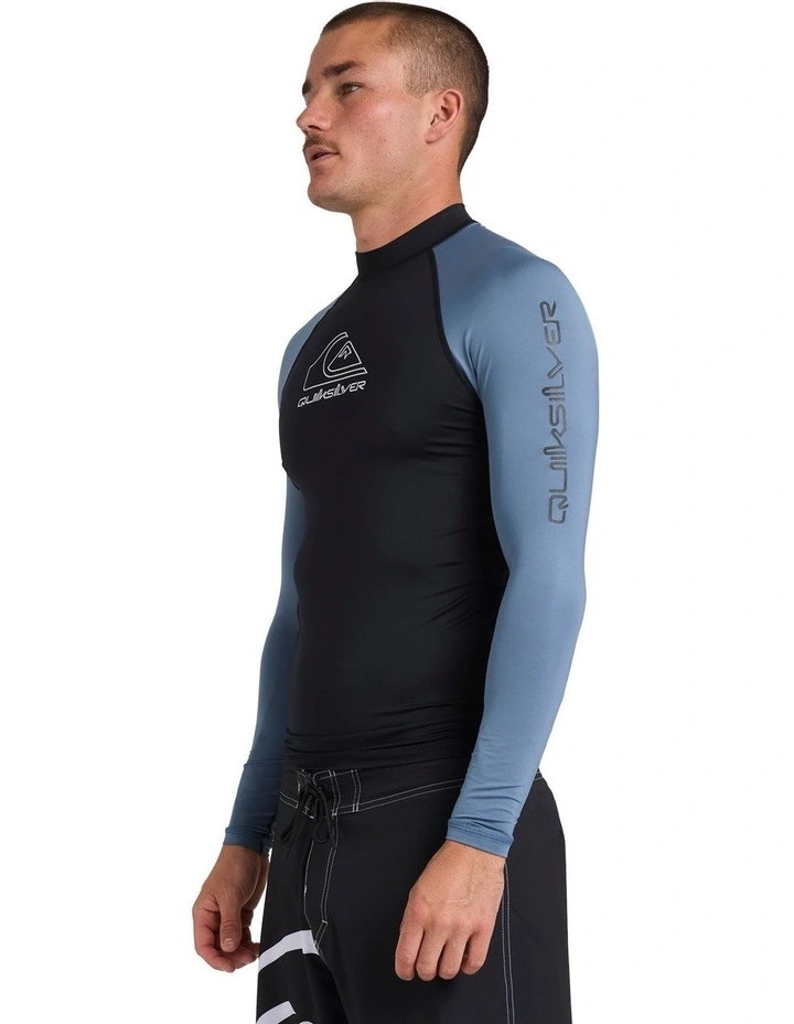 On Tour Long Sleeve Rash Vest in Blue image 3