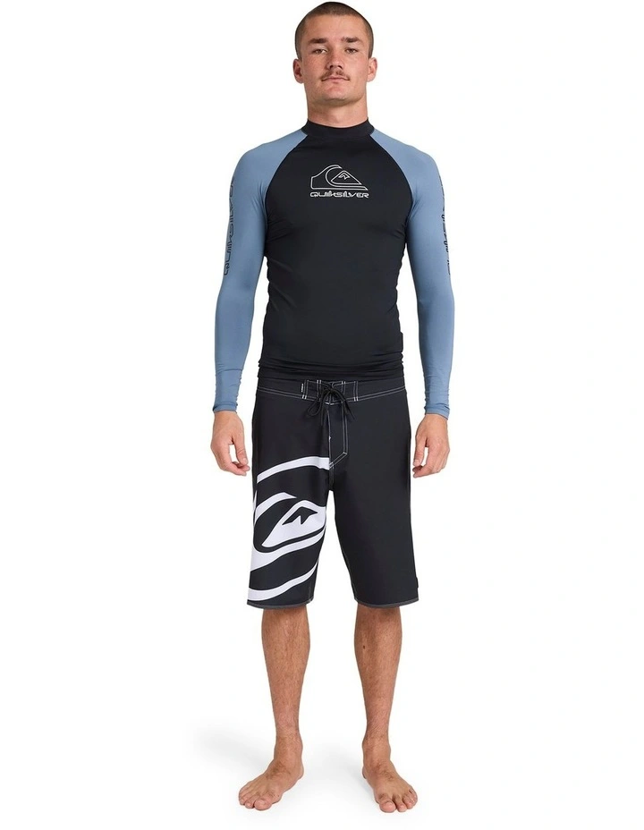 On Tour Long Sleeve Rash Vest in Blue image 5