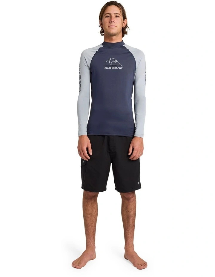 On Tour Long Sleeve Rash Vest in Black image 5