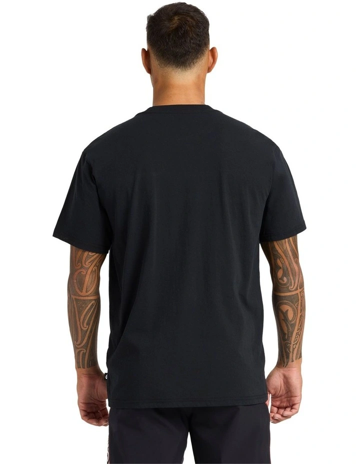 Takarangi Panel T-shirt in Black image 2