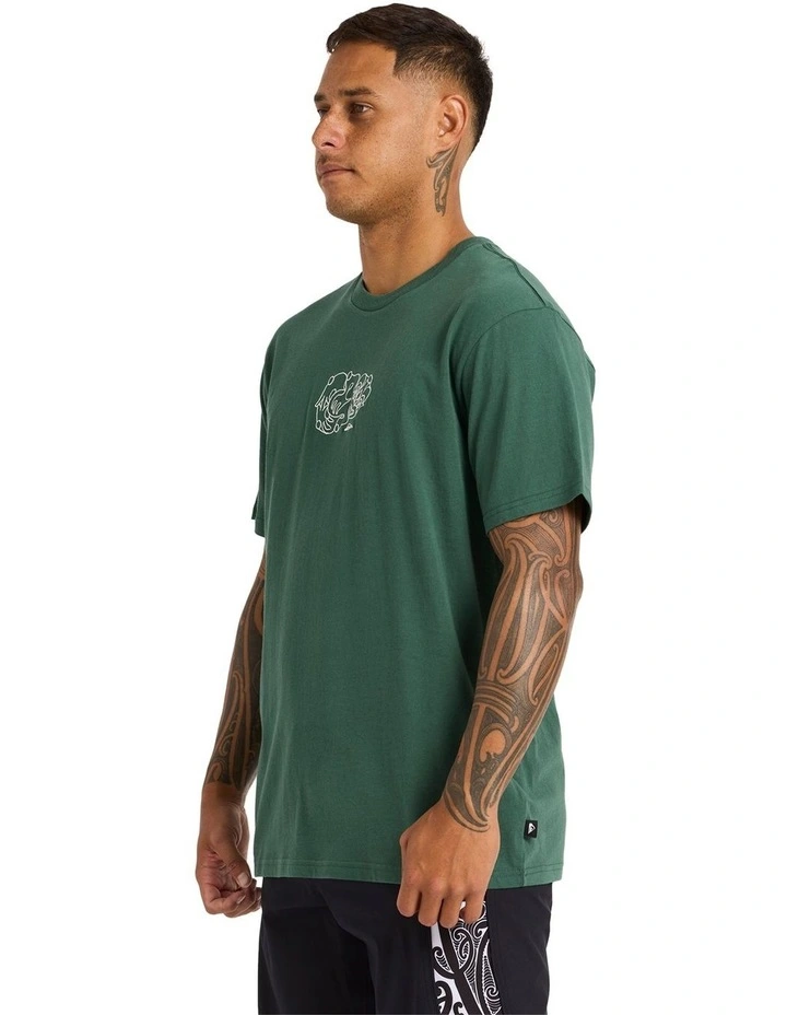 Tiki T-shirt in Jungle Green image 3