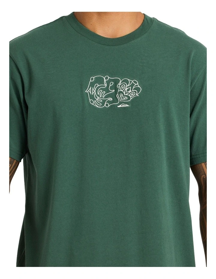 Tiki T-shirt in Jungle Green image 4