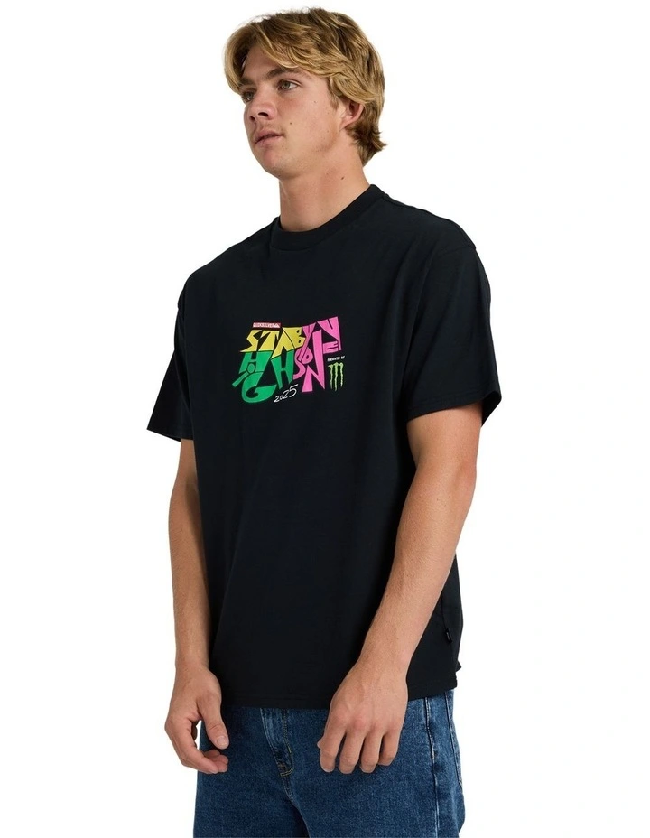 Stab T-shirt in Black image 3