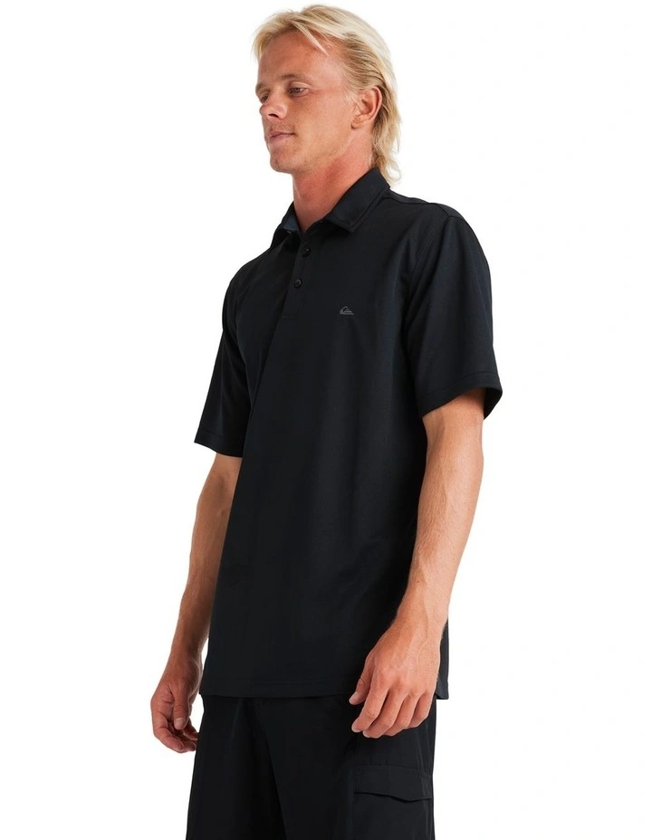 Water Polo Shirt In Black image 3