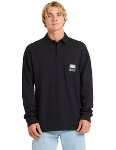 Mercury Rugby Long Sleeve T-shirt in Black