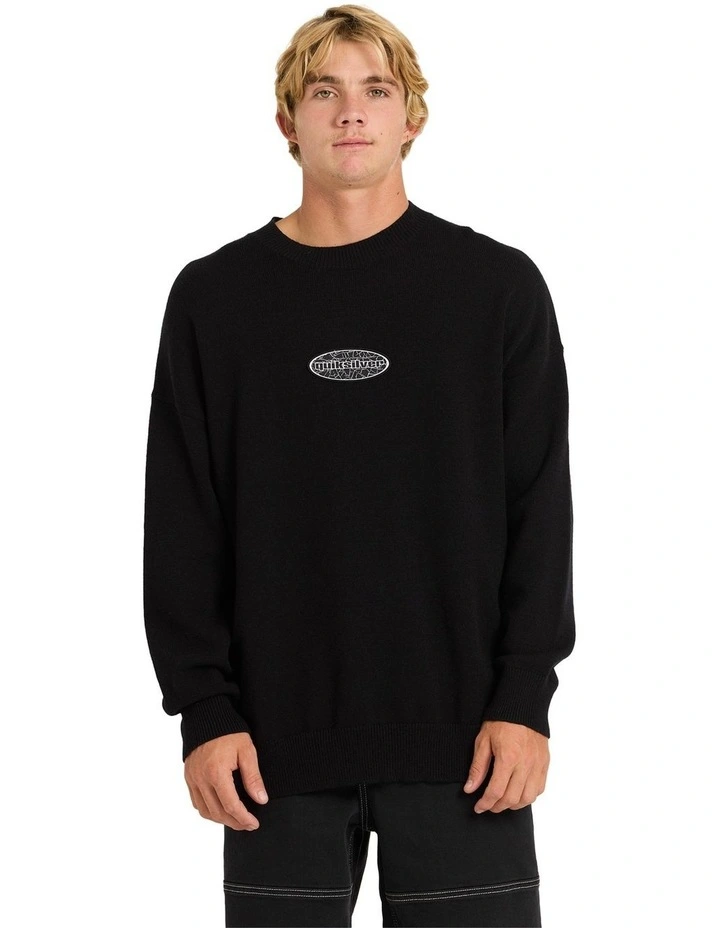 Mercury Work Crew Neck Top in Black image 1