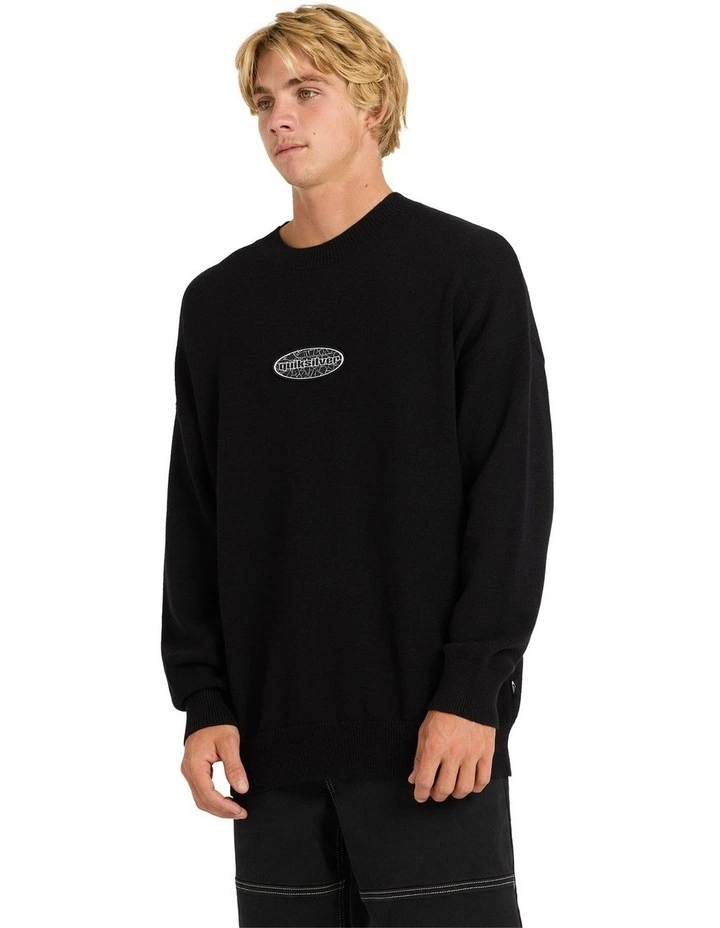Mercury Work Crew Neck Top in Black image 3