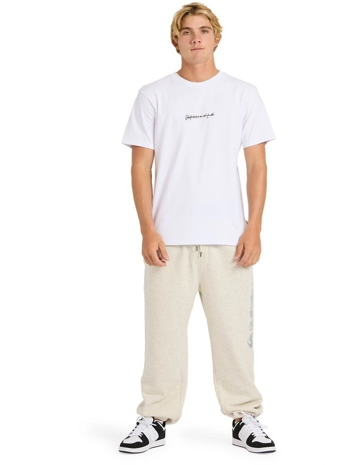 Graphic Trackpants in Cream image 5