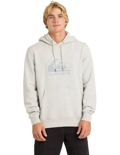 Comp Logo Pullover Hoodie in Light Grey Heather