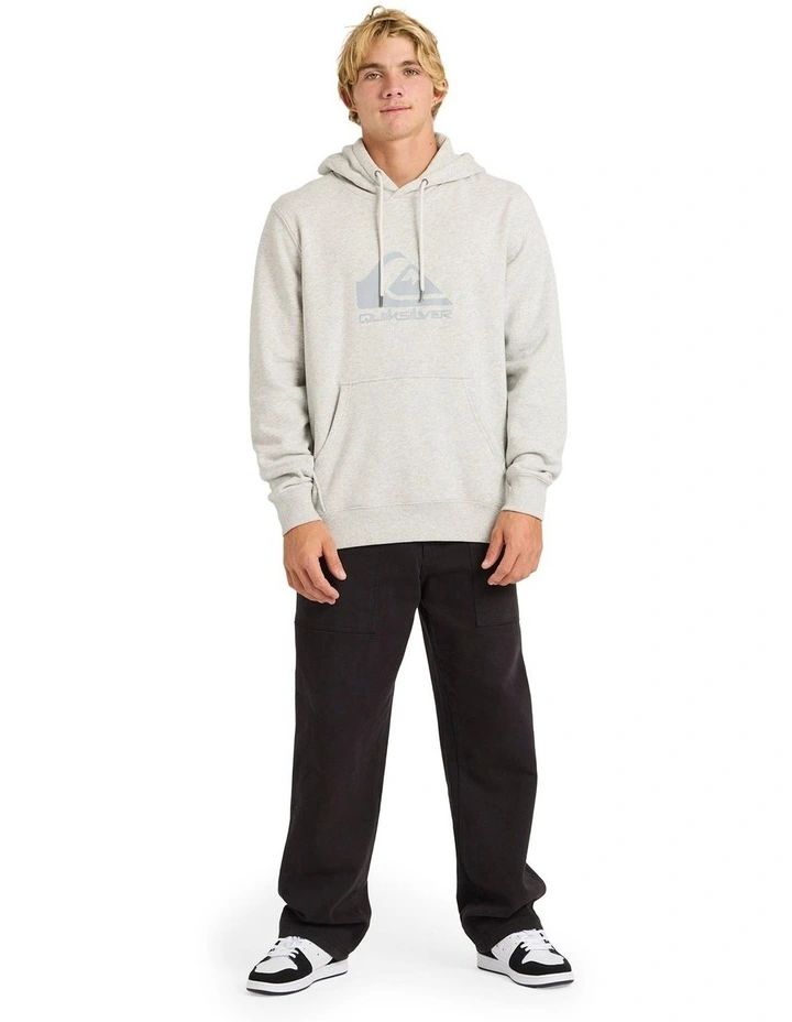 Comp Logo Pullover Hoodie in Light Grey Heather image 5