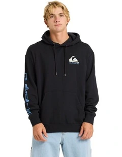 Omni Logo Pullover Hoodie in Black