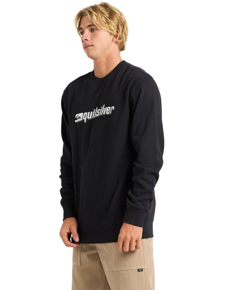 Reflex Crew Neck Top in Black image 3