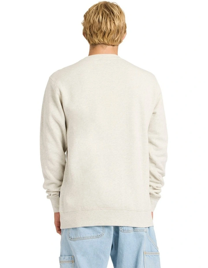 Reflex Crew Neck Top in Snow Heather image 2