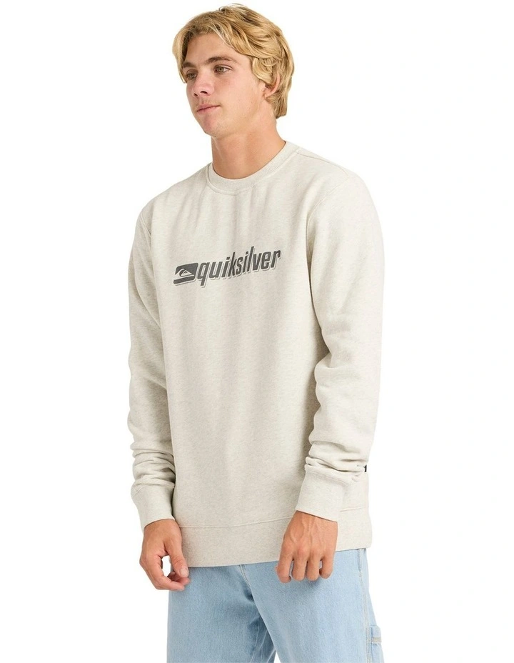 Reflex Crew Neck Top in Snow Heather image 3