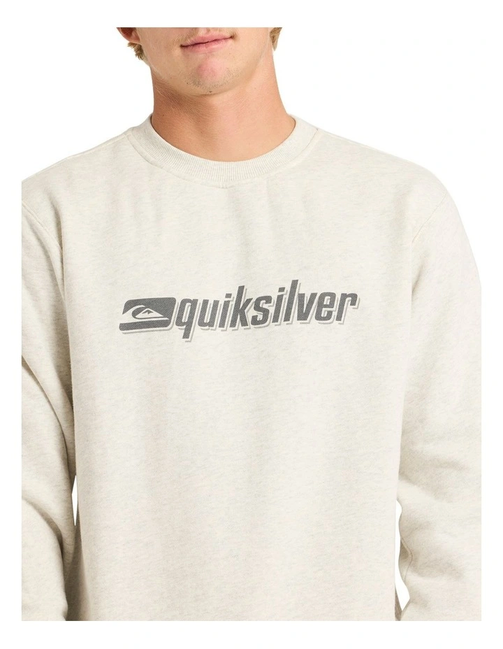 Reflex Crew Neck Top in Snow Heather image 4